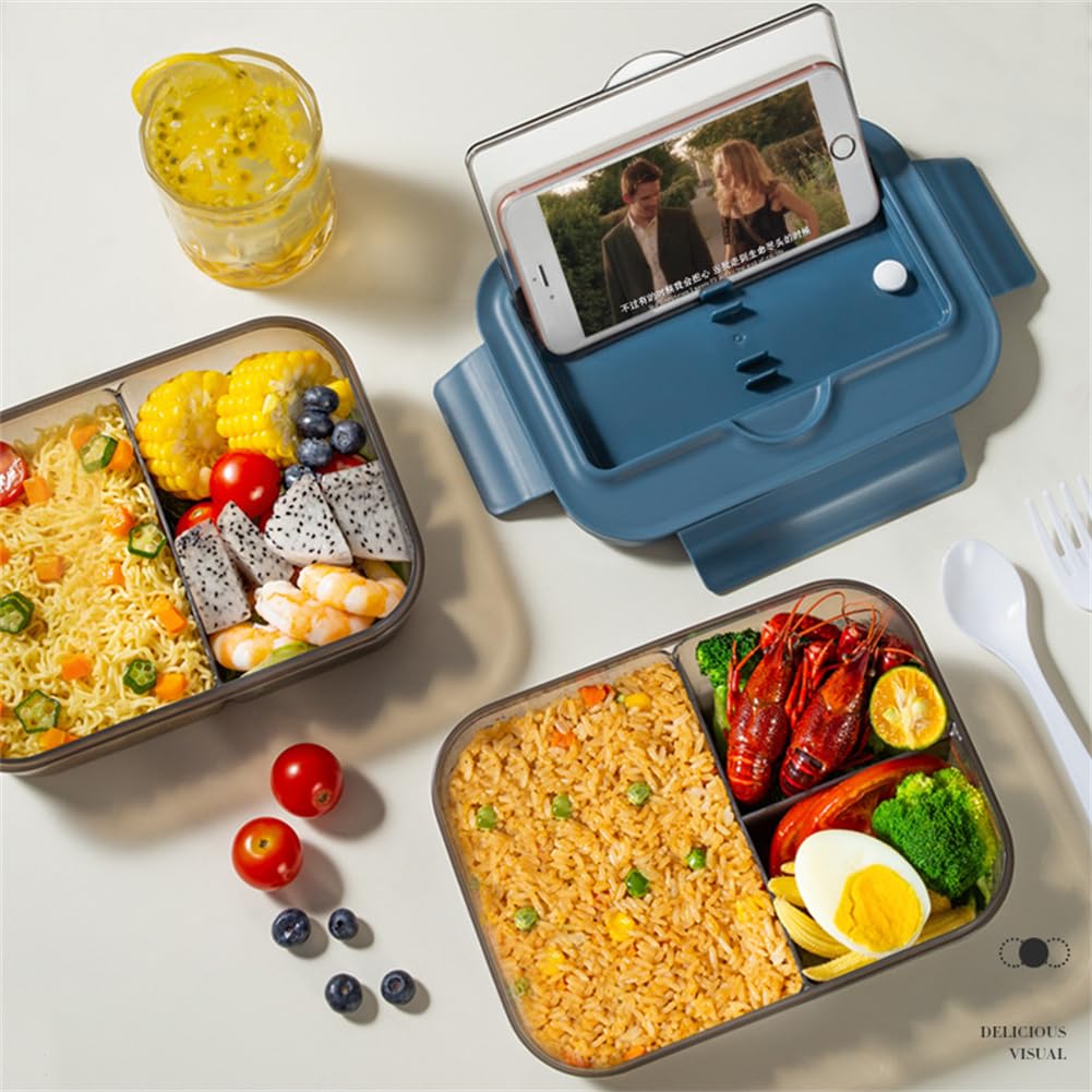 Amazon | 弁当箱 ランチボックス プラスチック 長方形 2つ仕切り 3つ